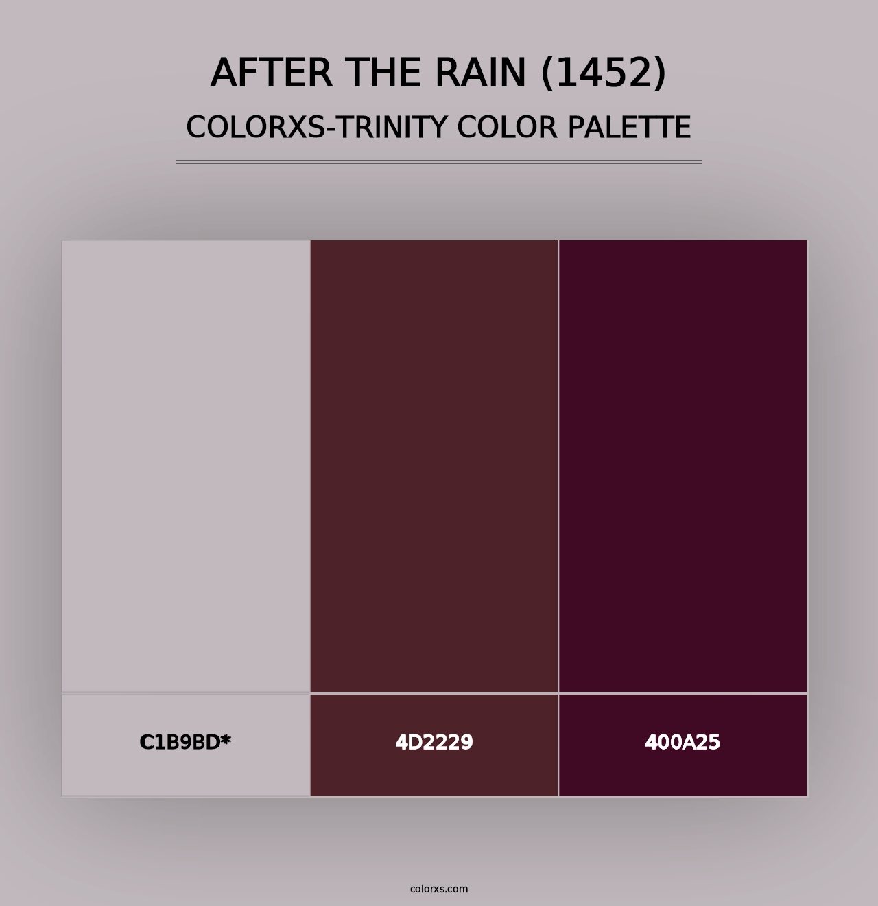 After the Rain (1452) - Colorxs Trinity Palette