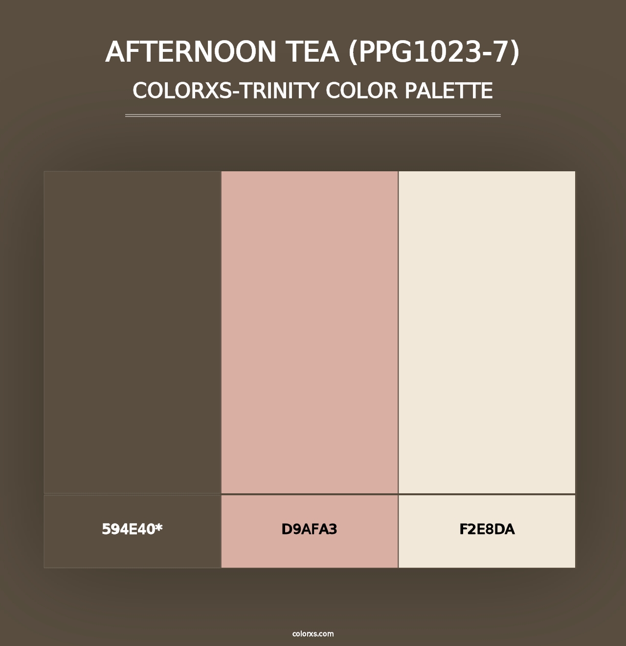 Afternoon Tea (PPG1023-7) - Colorxs Trinity Palette