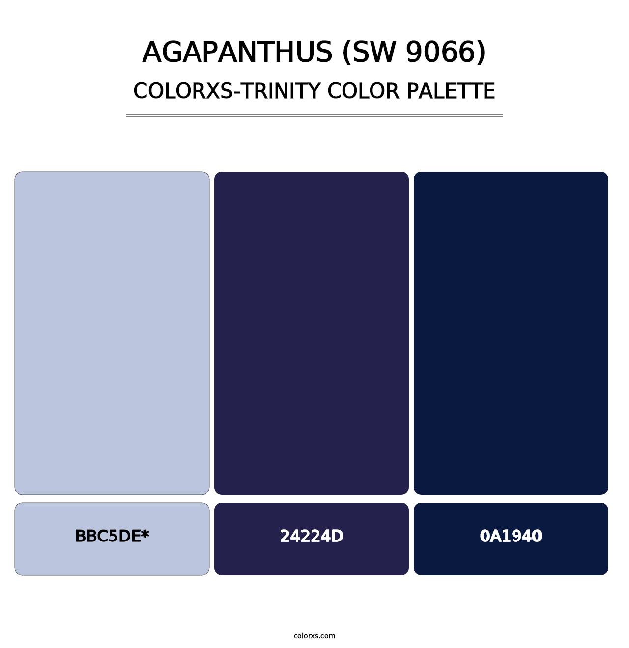 Agapanthus (SW 9066) - Colorxs Trinity Palette