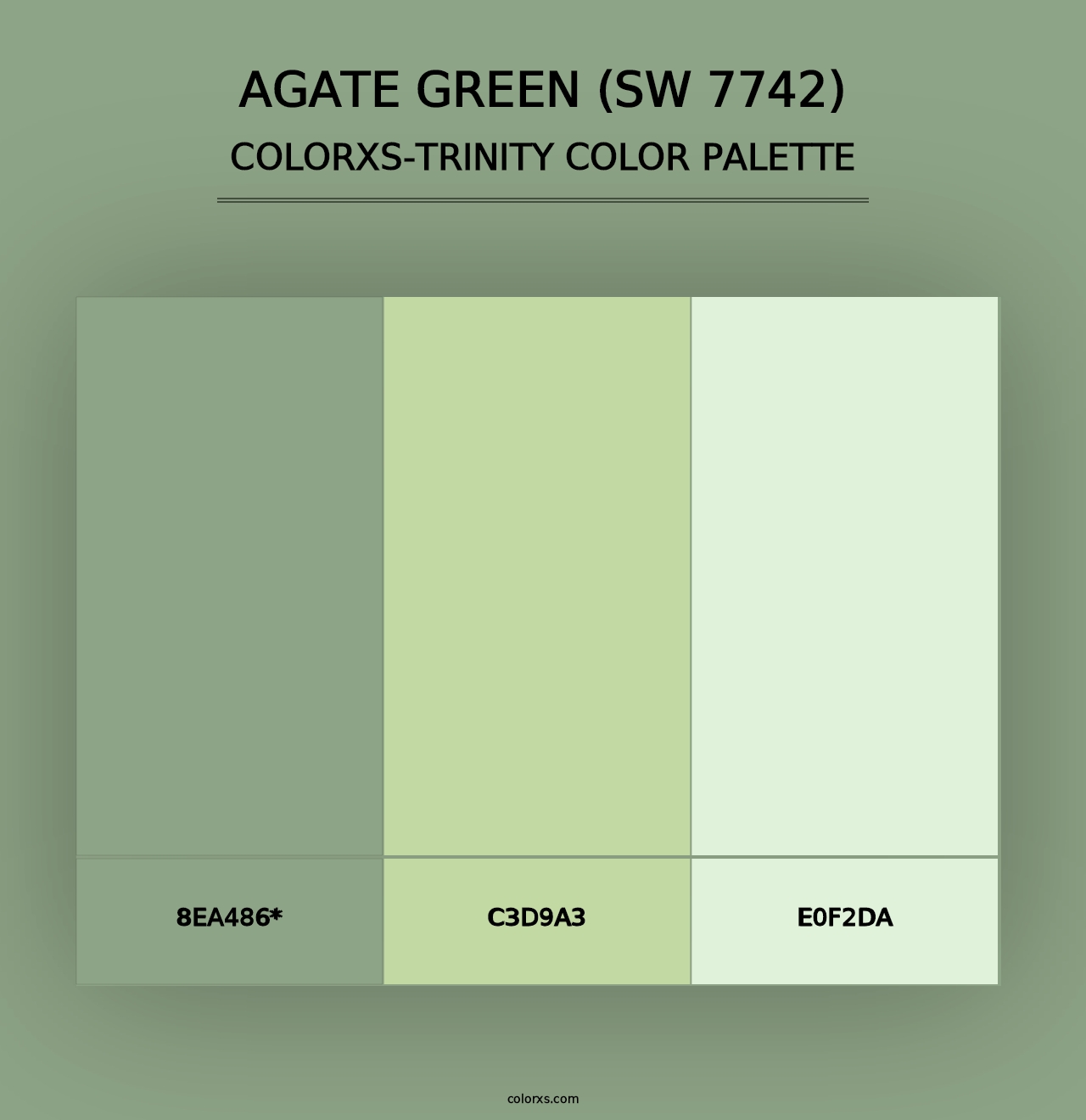 Agate Green (SW 7742) - Colorxs Trinity Palette