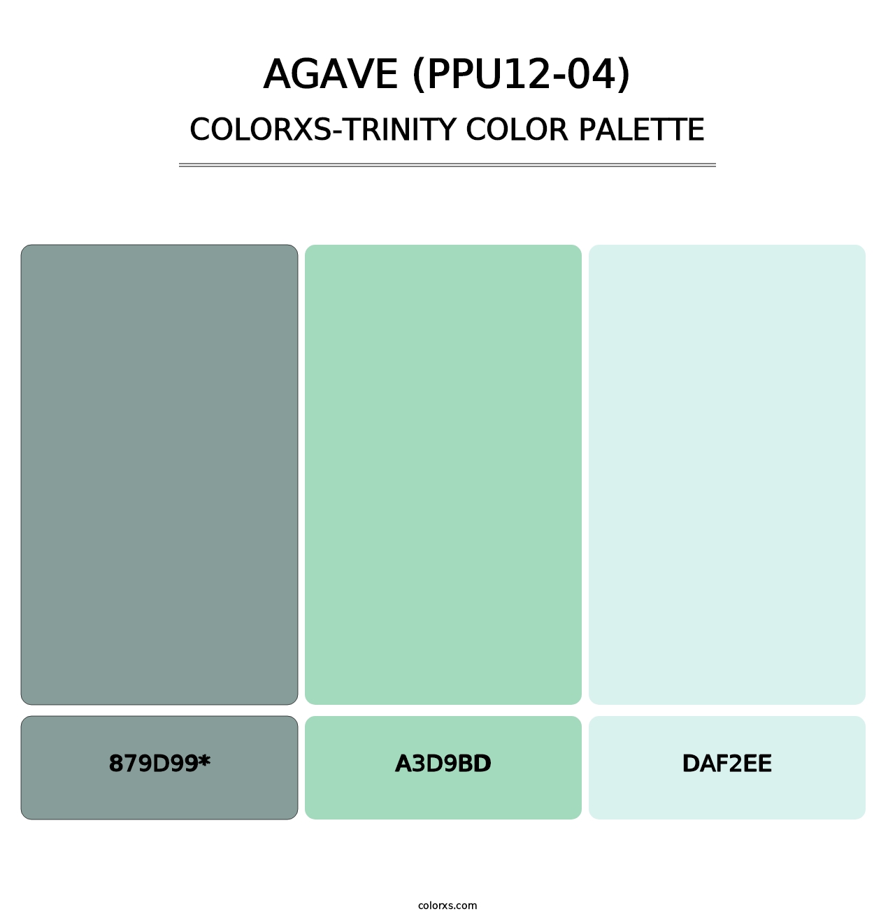 Agave (PPU12-04) - Colorxs Trinity Palette