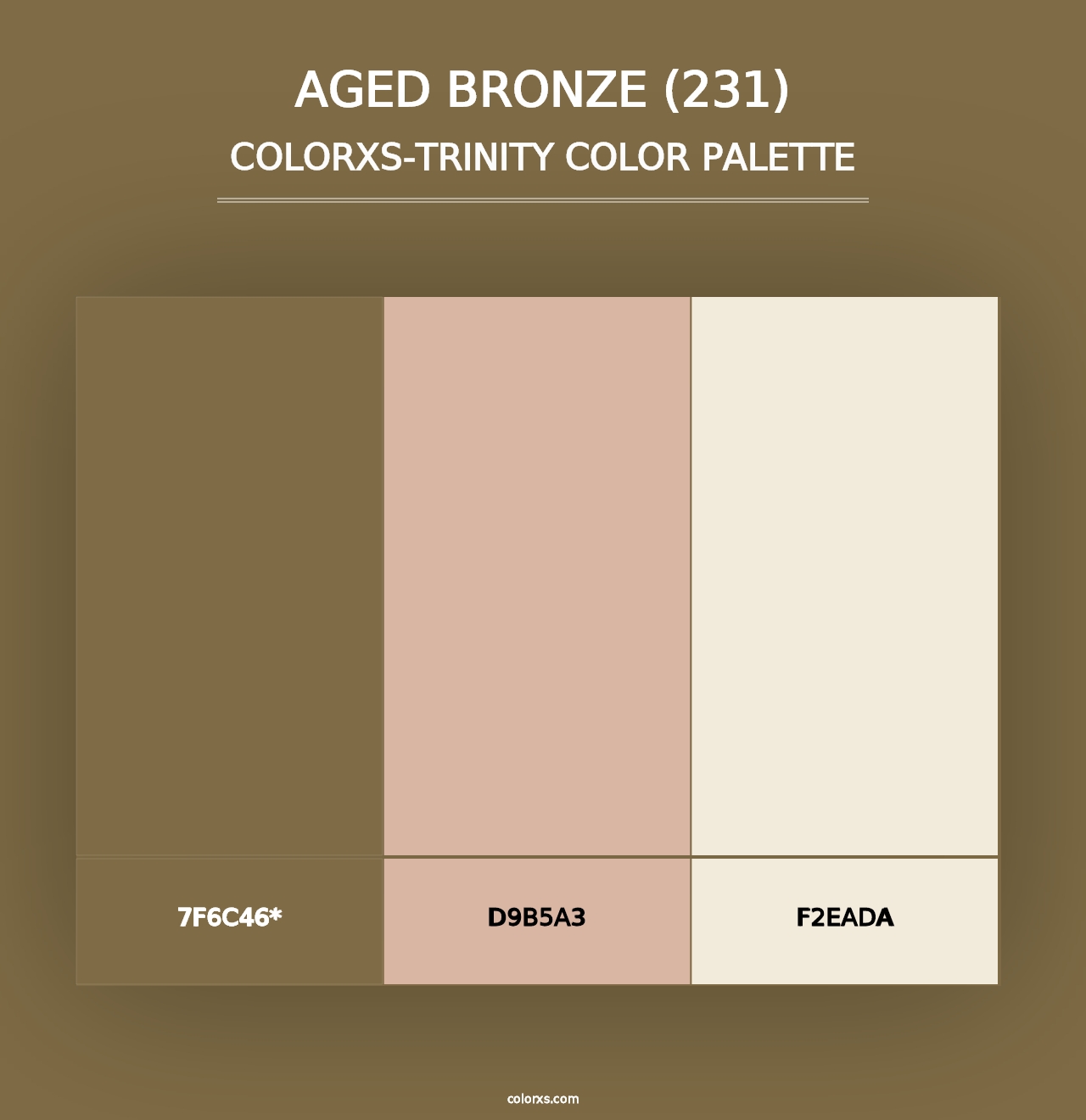 Aged Bronze (231) - Colorxs Trinity Palette