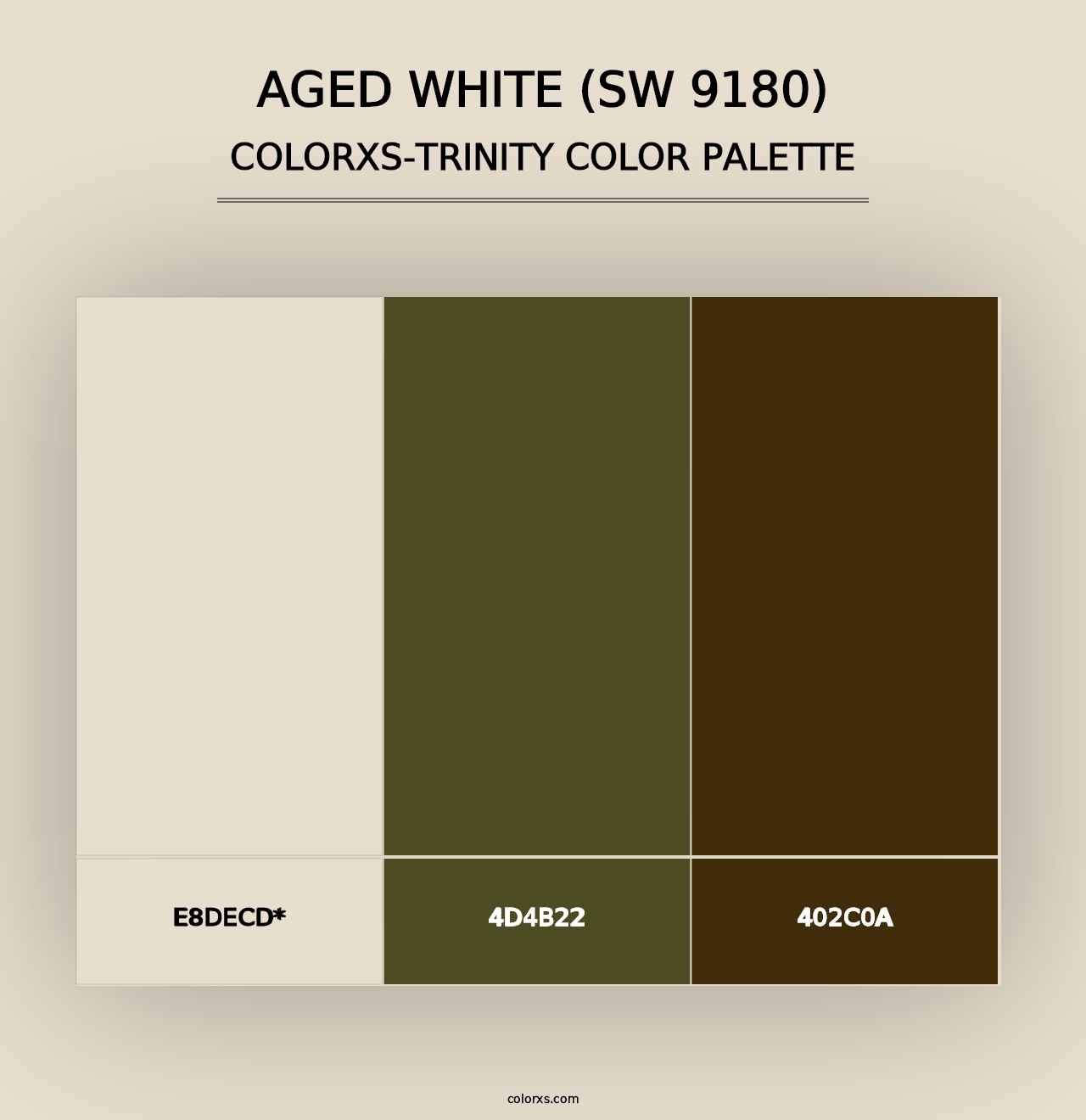 Aged White (SW 9180) - Colorxs Trinity Palette