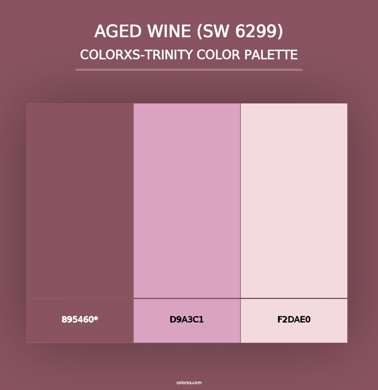 Aged Wine (SW 6299) - Colorxs Trinity Palette