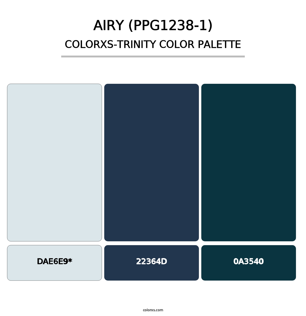 Airy (PPG1238-1) - Colorxs Trinity Palette