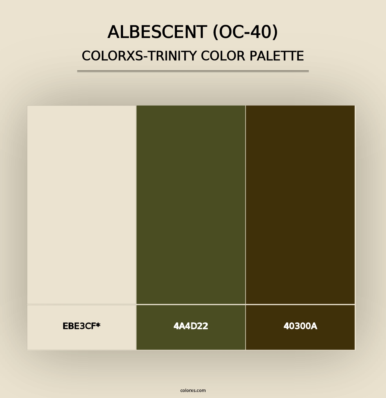 Albescent (OC-40) - Colorxs Trinity Palette