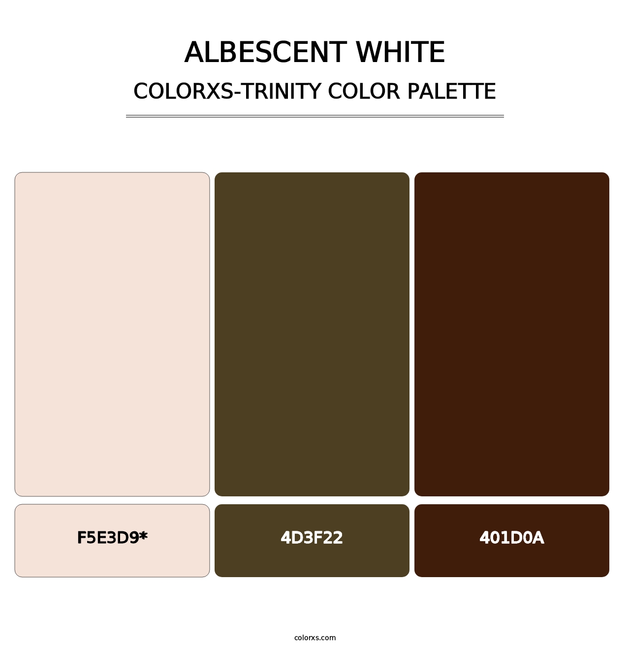 Albescent White - Colorxs Trinity Palette