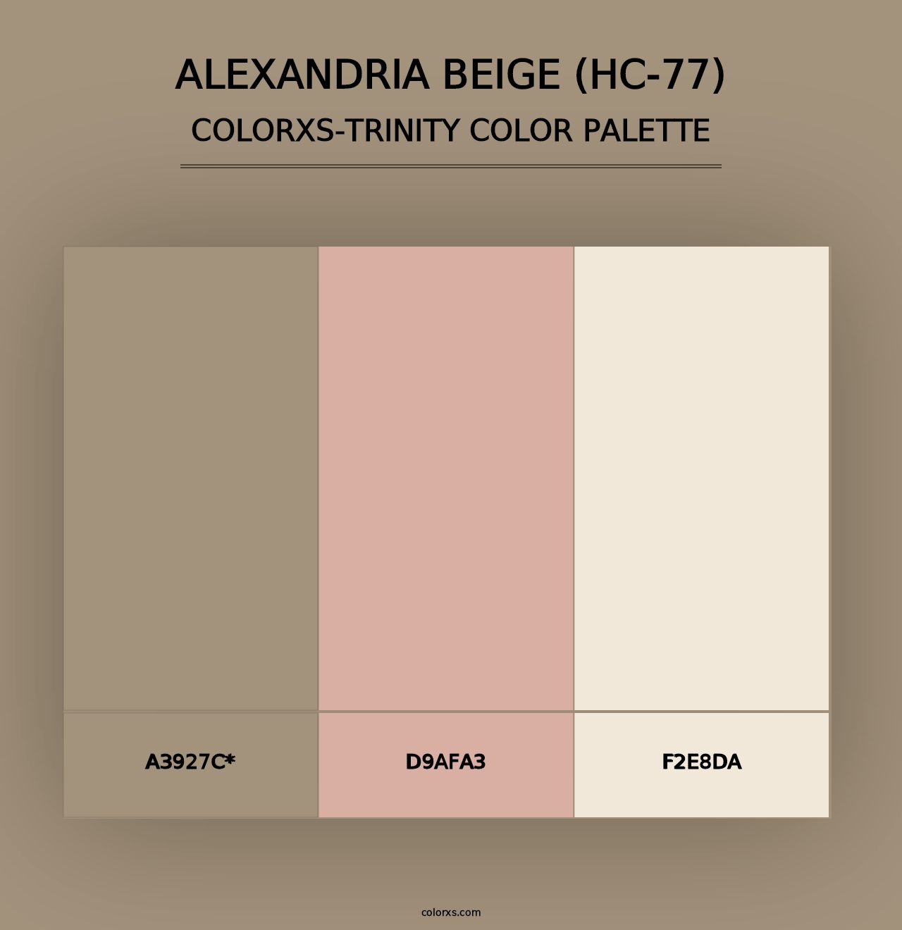 Alexandria Beige (HC-77) - Colorxs Trinity Palette