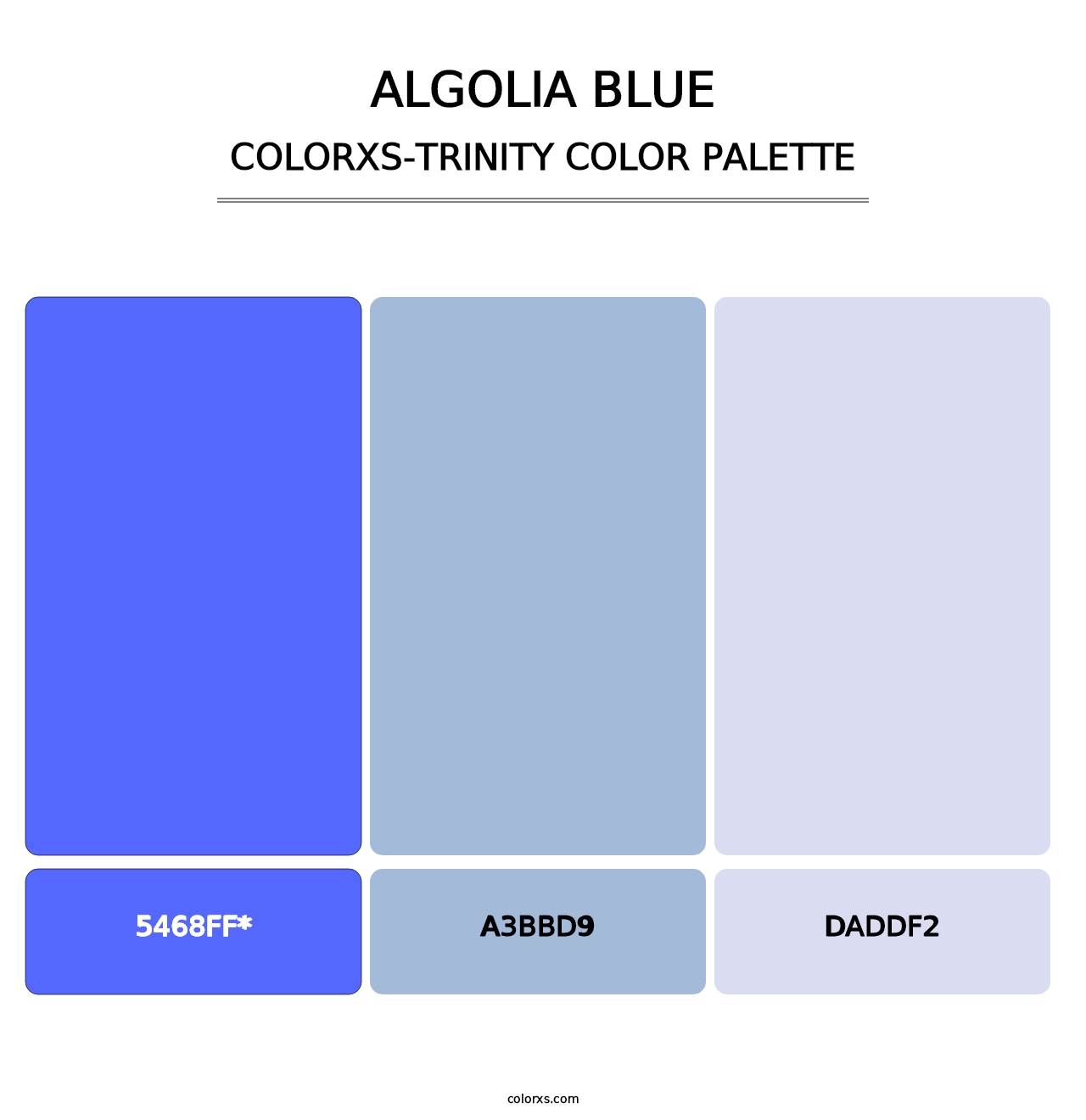 Algolia Blue - Colorxs Trinity Palette