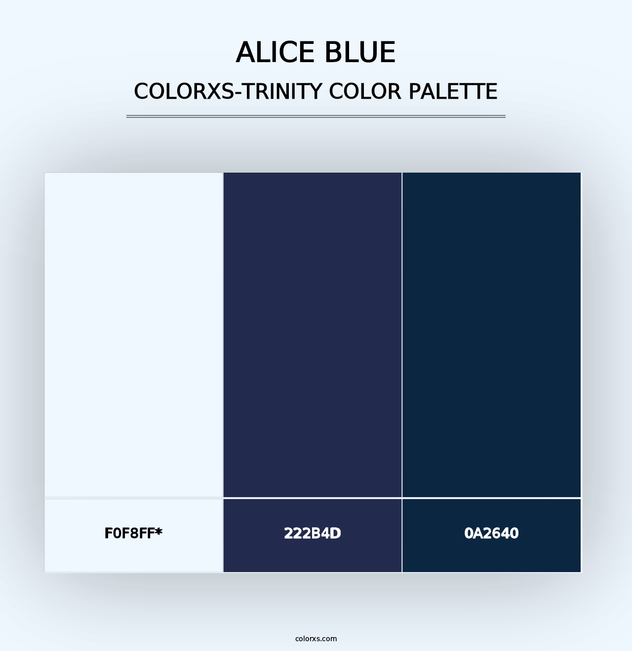 Alice blue - Colorxs Trinity Palette