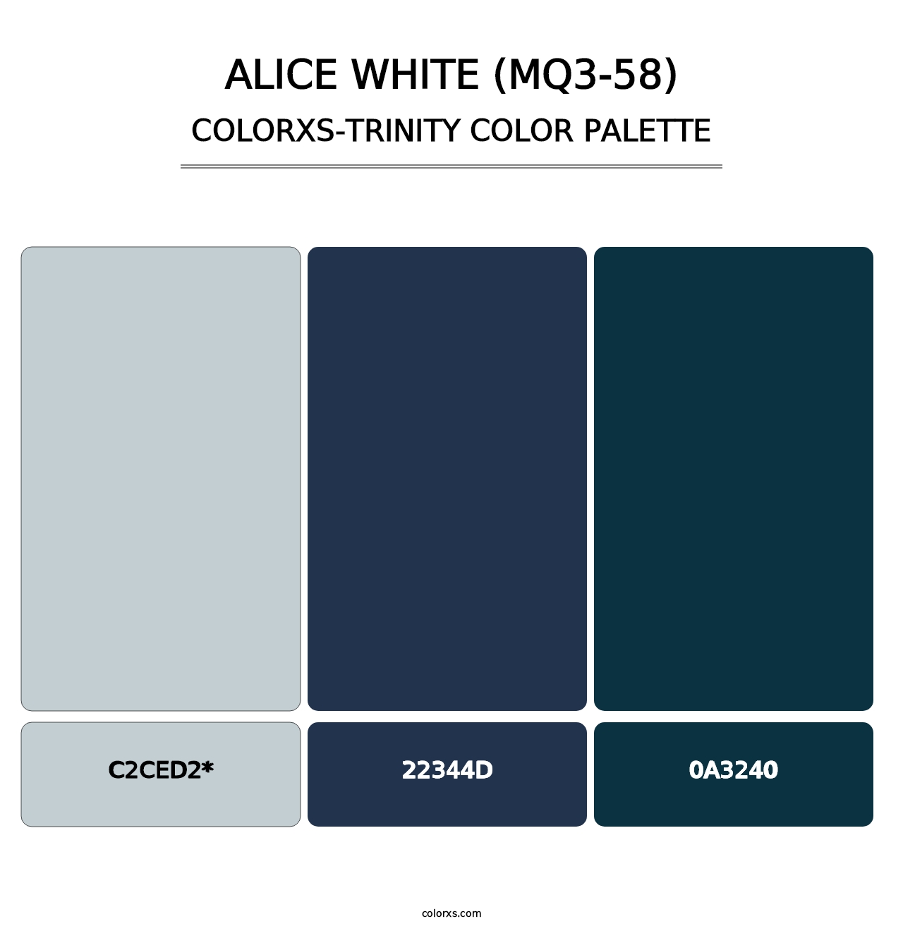 Alice White (MQ3-58) - Colorxs Trinity Palette