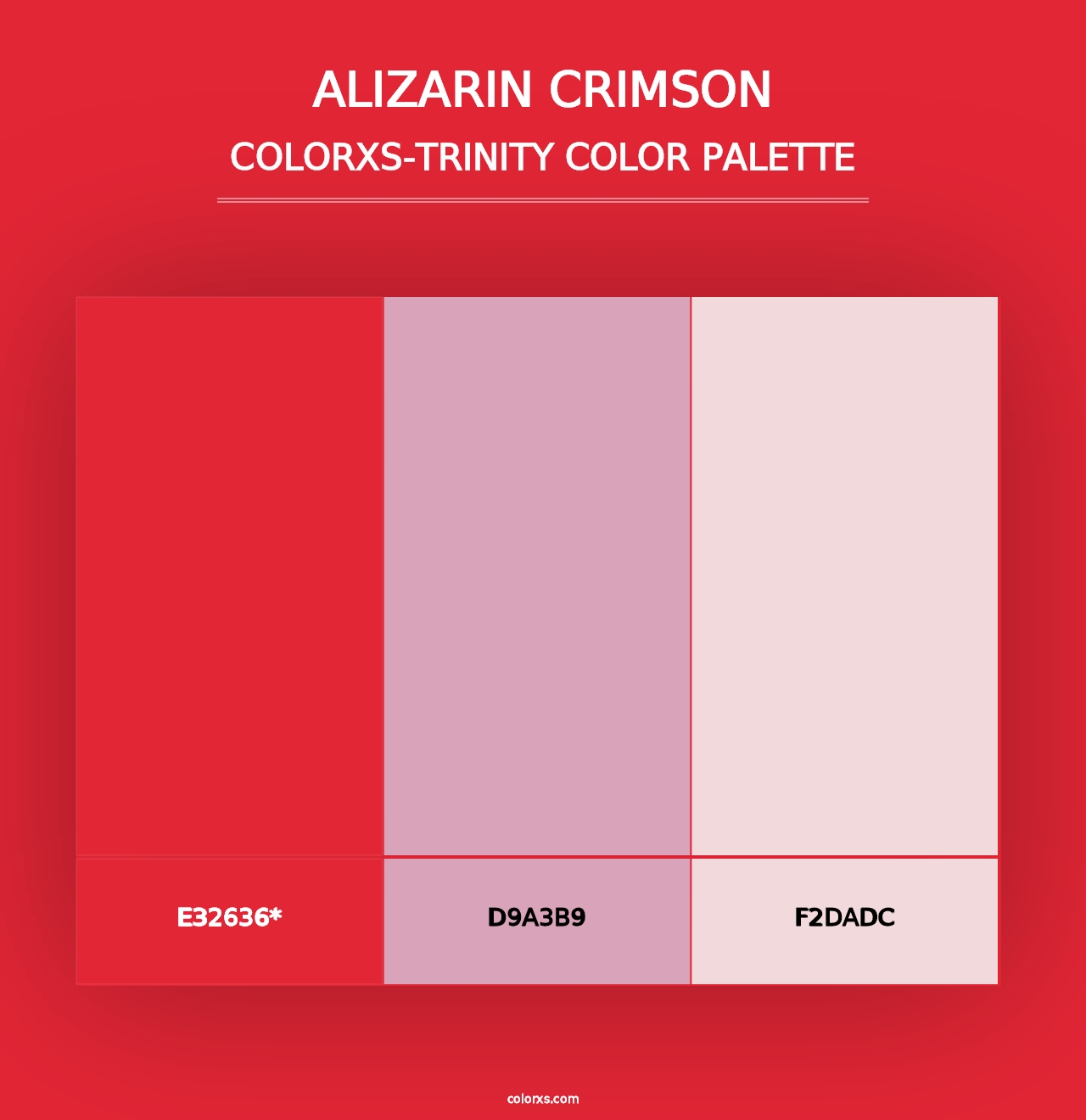 Alizarin Crimson - Colorxs Trinity Palette