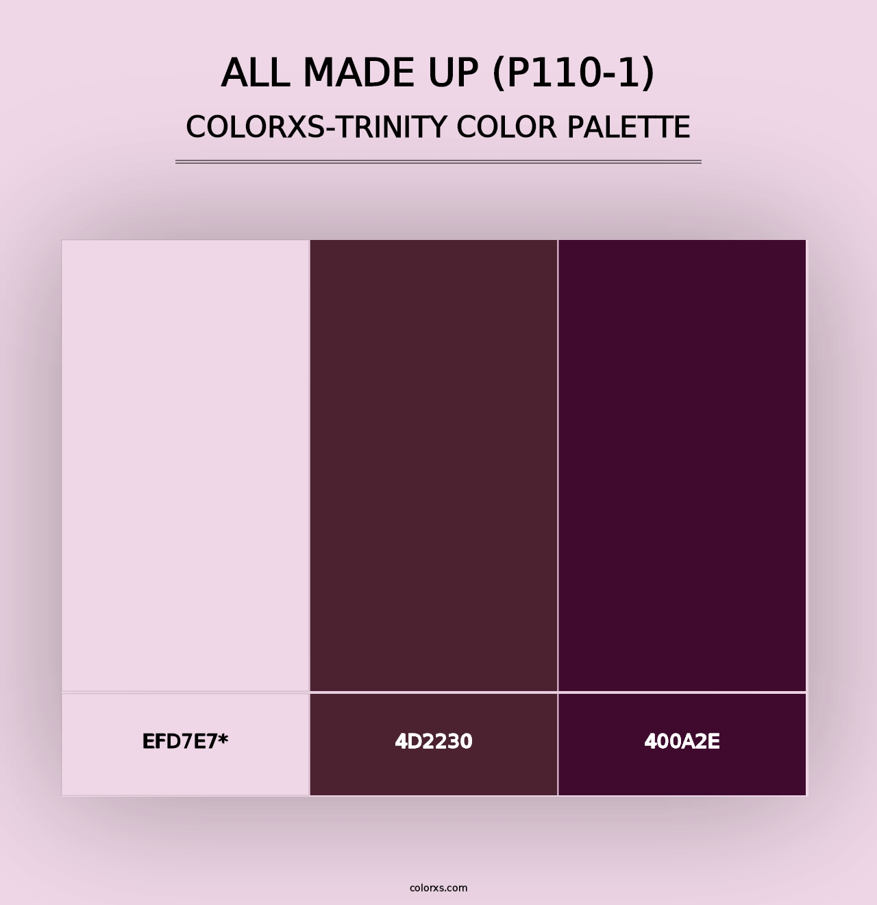 All Made Up (P110-1) - Colorxs Trinity Palette