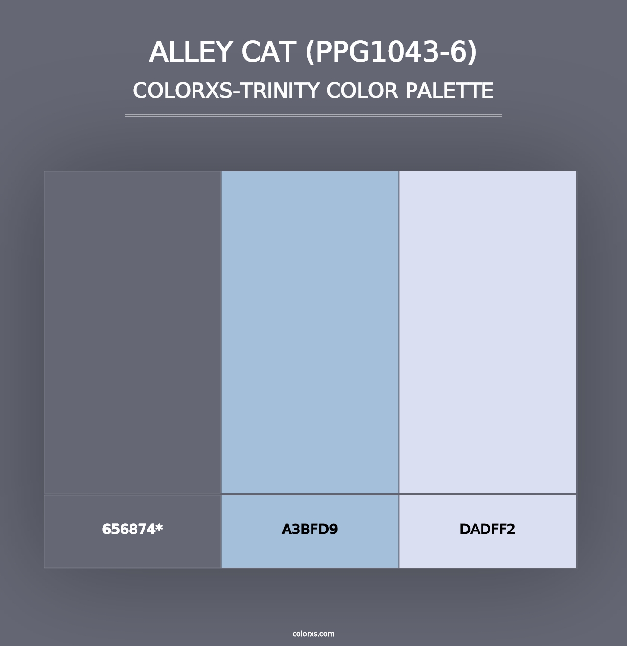 Alley Cat (PPG1043-6) - Colorxs Trinity Palette