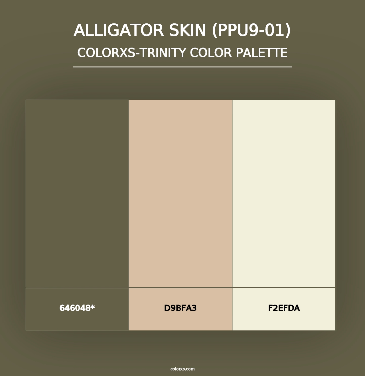 Alligator Skin (PPU9-01) - Colorxs Trinity Palette