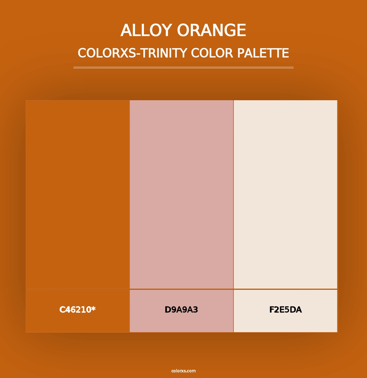 Alloy Orange - Colorxs Trinity Palette