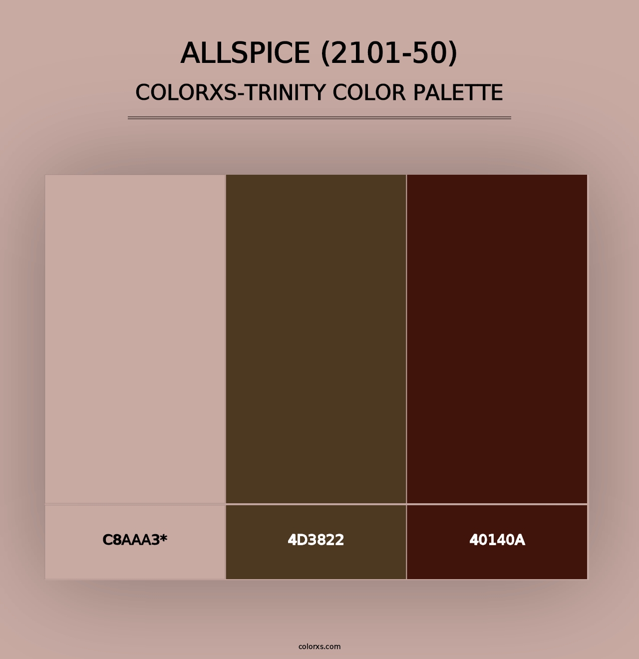 Allspice (2101-50) - Colorxs Trinity Palette