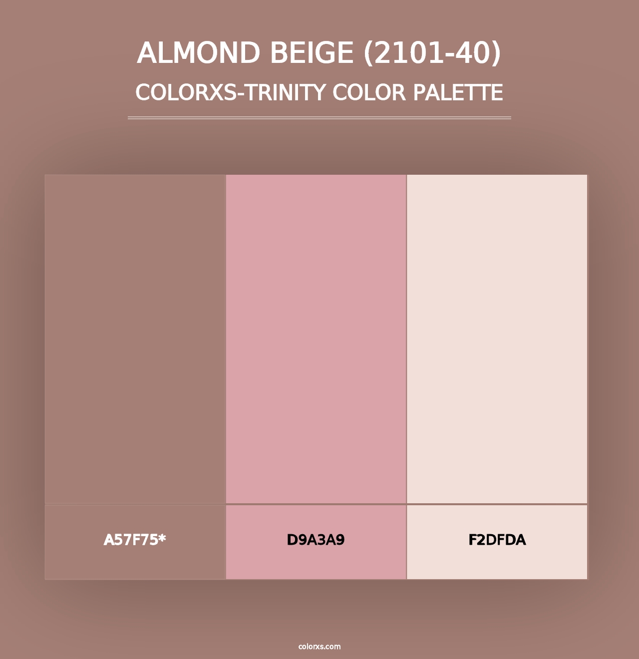 Almond Beige (2101-40) - Colorxs Trinity Palette