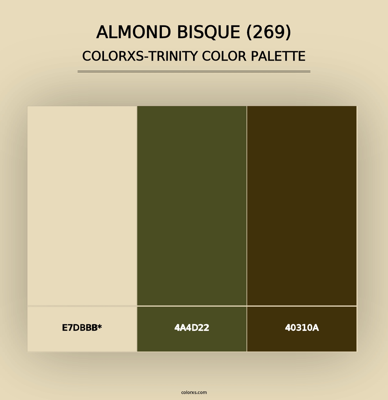 Almond Bisque (269) - Colorxs Trinity Palette