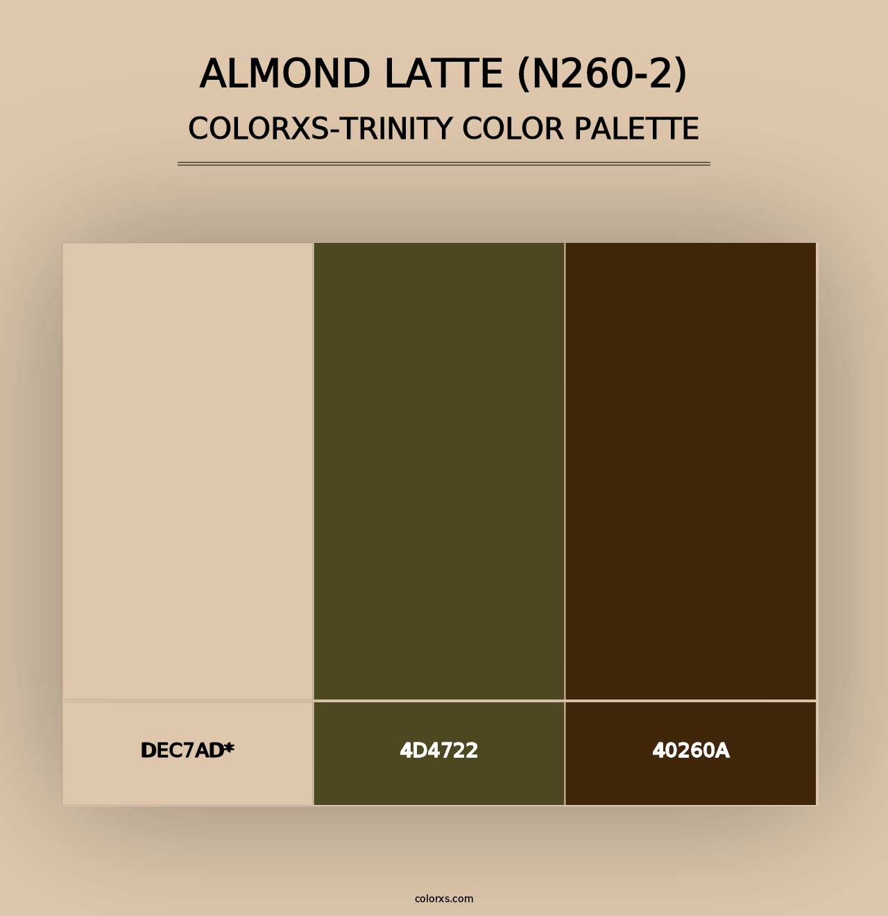 Almond Latte (N260-2) - Colorxs Trinity Palette