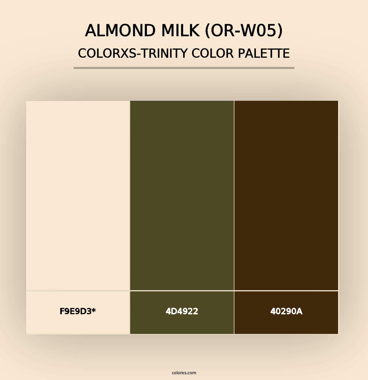 Almond Milk (OR-W05) - Colorxs Trinity Palette