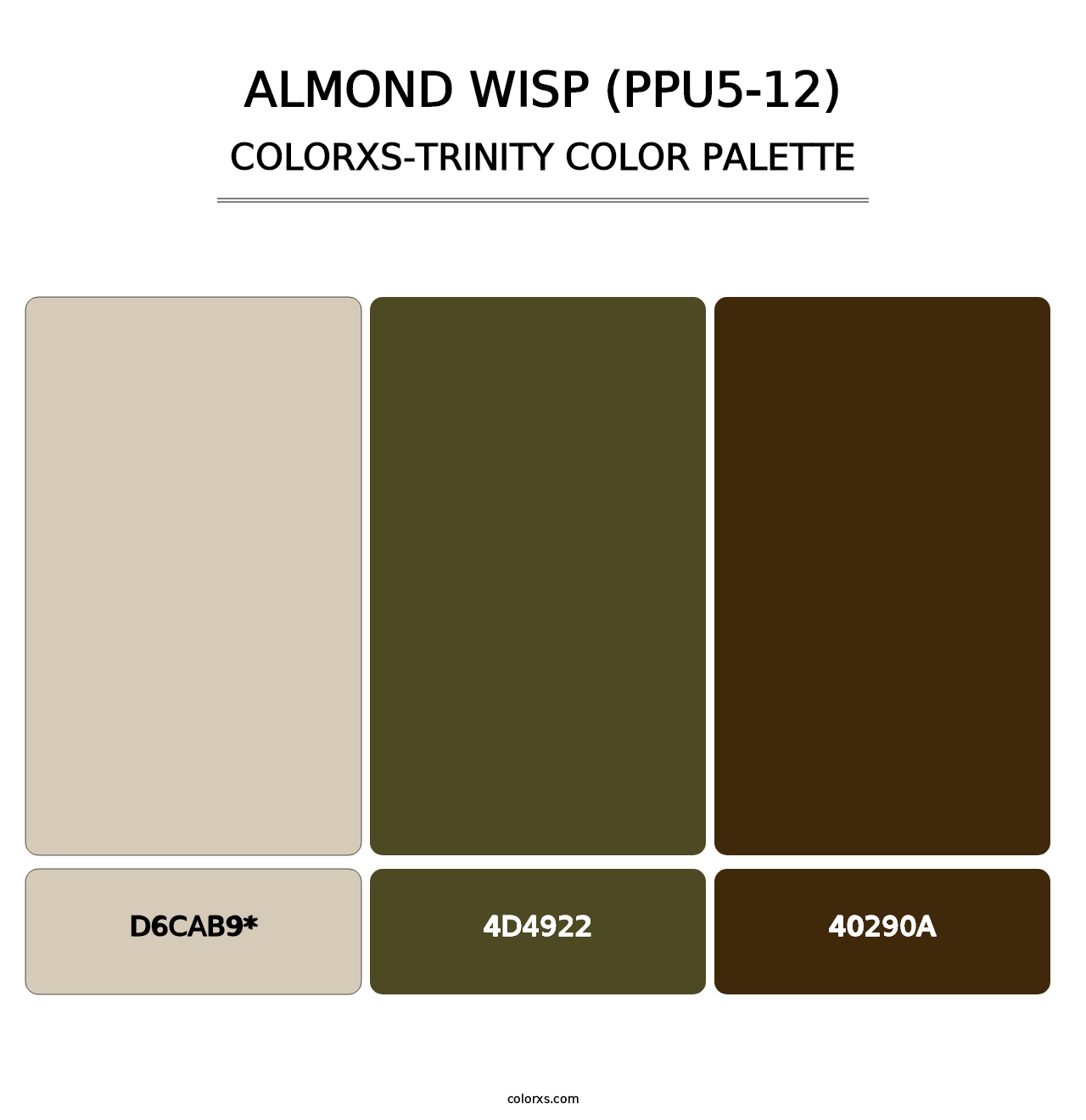 Almond Wisp (PPU5-12) - Colorxs Trinity Palette