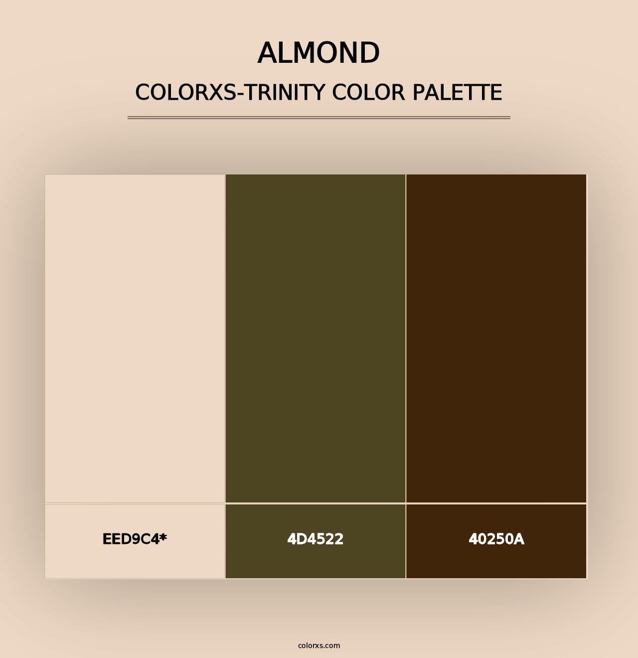 Almond - Colorxs Trinity Palette