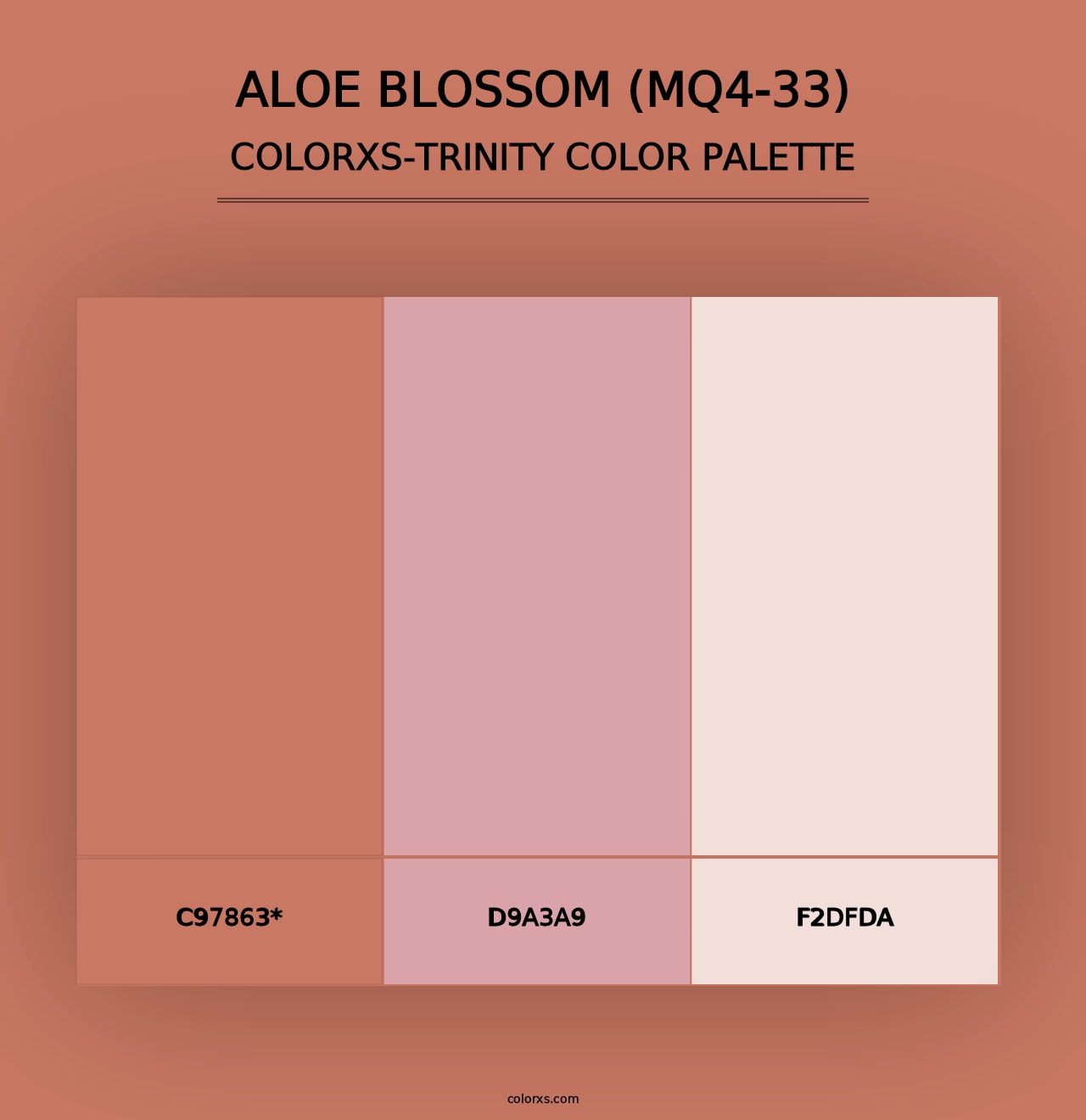 Aloe Blossom (MQ4-33) - Colorxs Trinity Palette