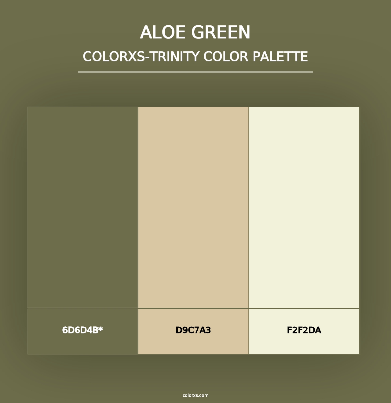 Aloe Green - Colorxs Trinity Palette