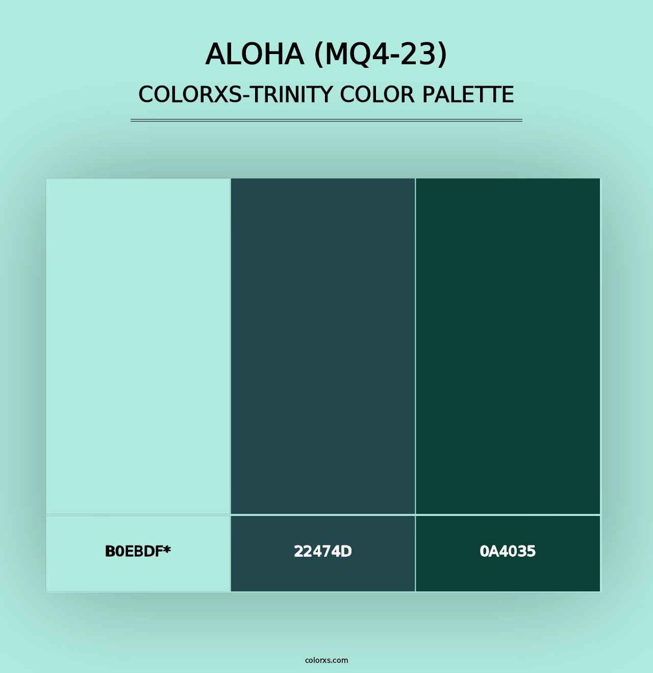 Aloha (MQ4-23) - Colorxs Trinity Palette