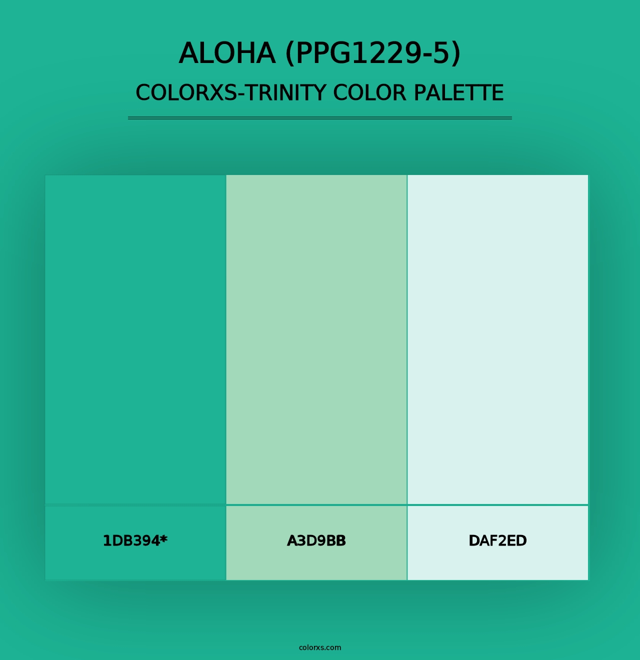 Aloha (PPG1229-5) - Colorxs Trinity Palette