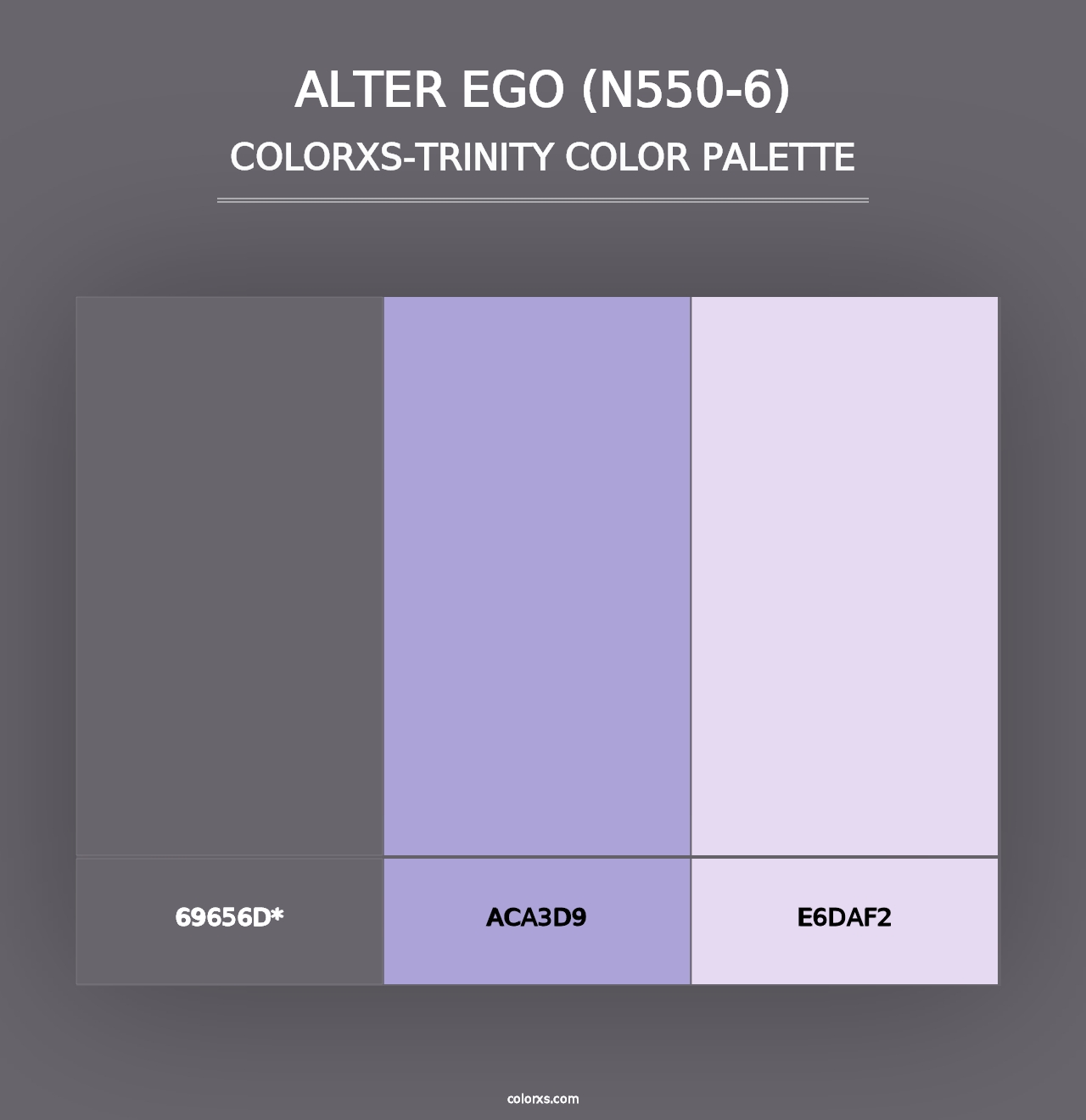 Alter Ego (N550-6) - Colorxs Trinity Palette