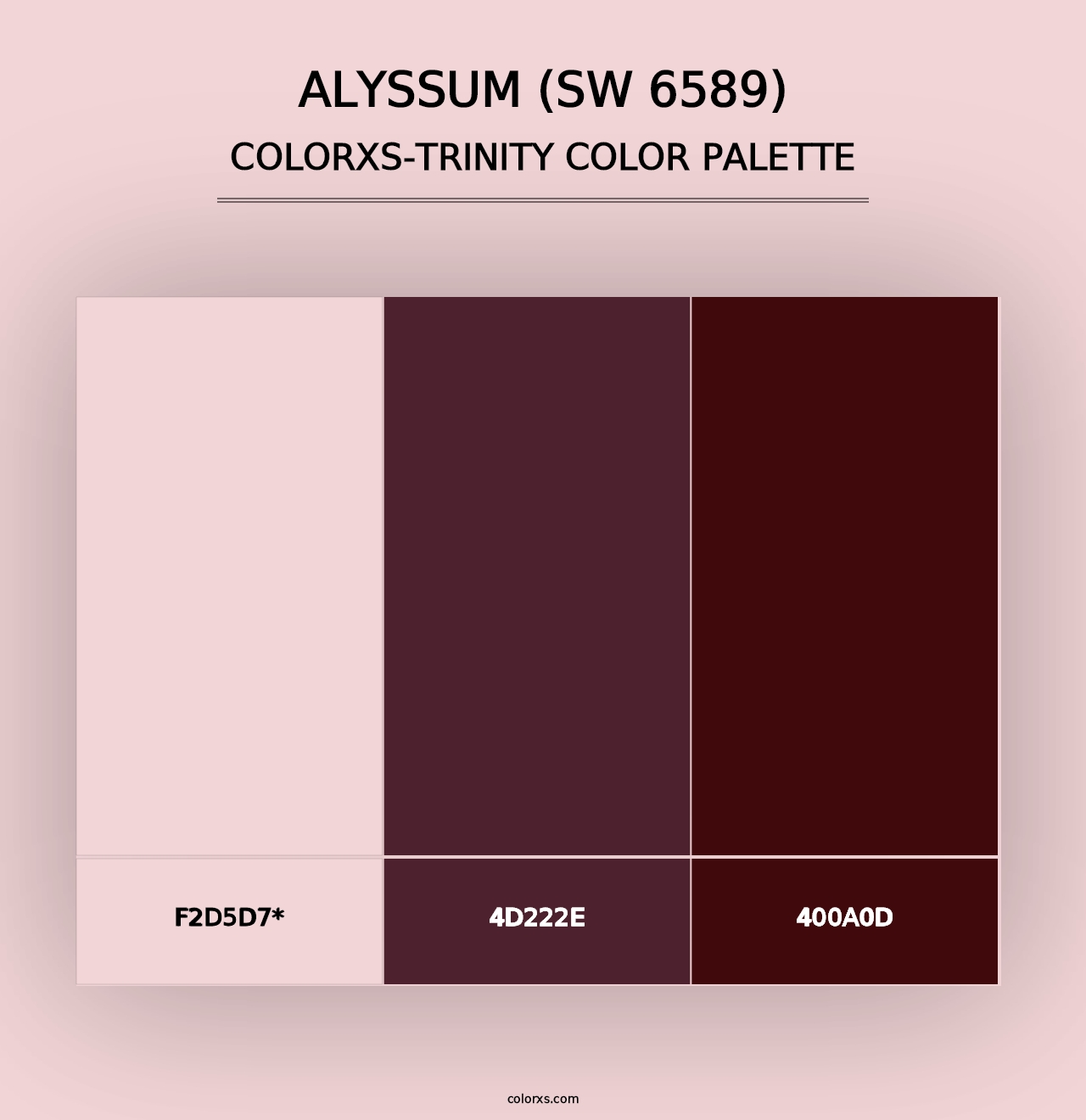 Alyssum (SW 6589) - Colorxs Trinity Palette