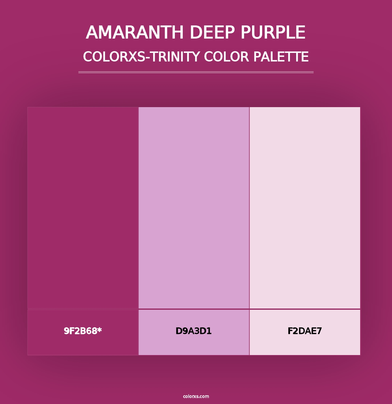 Amaranth Deep Purple - Colorxs Trinity Palette