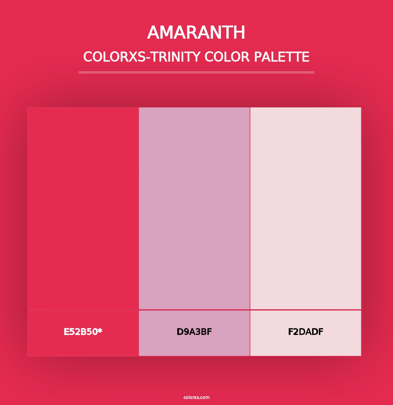 Amaranth - Colorxs Trinity Palette