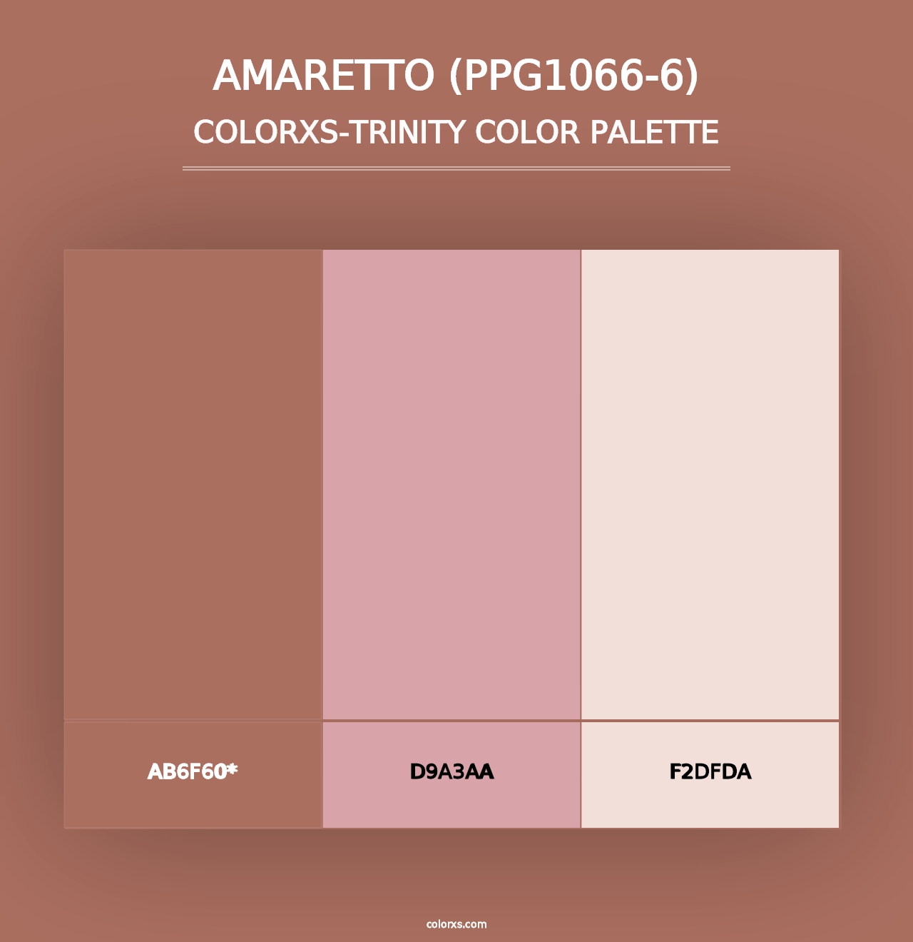 Amaretto (PPG1066-6) - Colorxs Trinity Palette