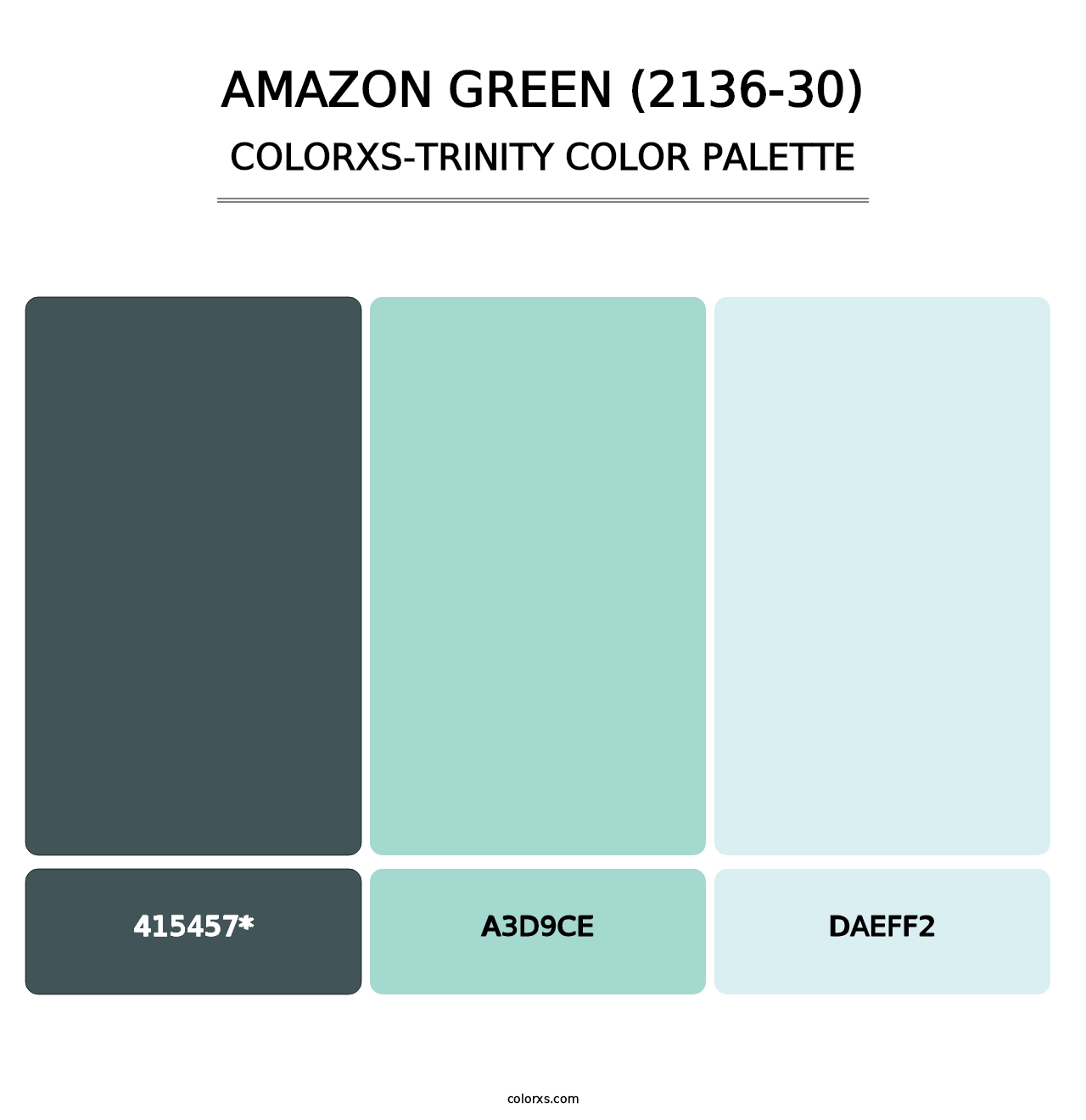 Amazon Green (2136-30) - Colorxs Trinity Palette