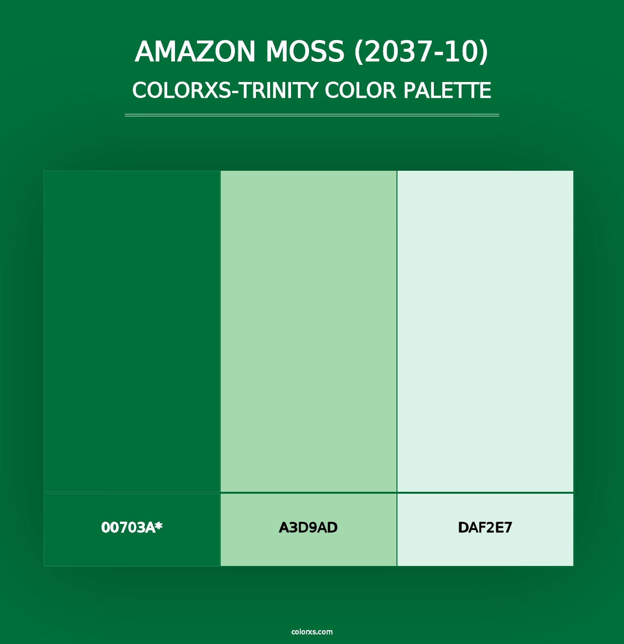 Amazon Moss (2037-10) - Colorxs Trinity Palette