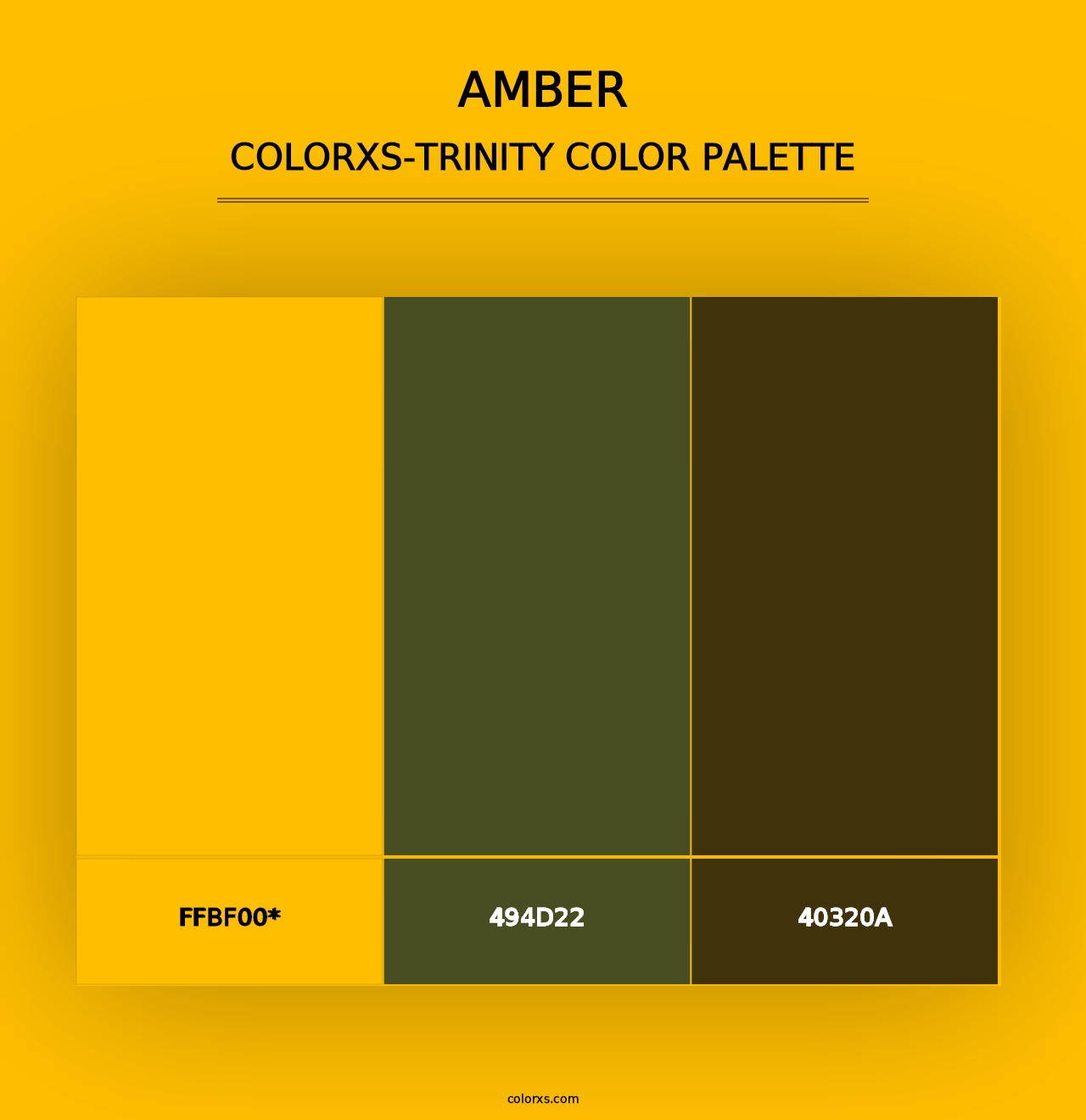 Amber - Colorxs Trinity Palette