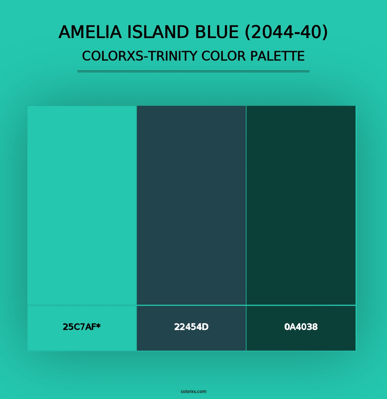 Amelia Island Blue (2044-40) - Colorxs Trinity Palette