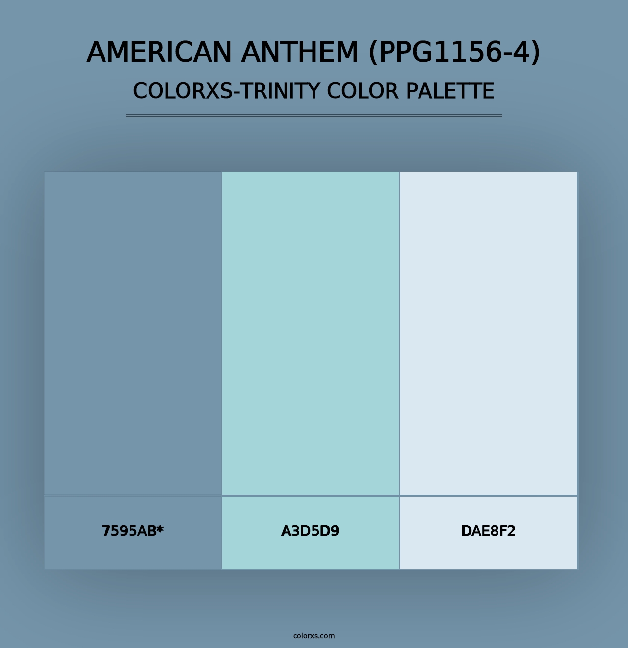 American Anthem (PPG1156-4) - Colorxs Trinity Palette