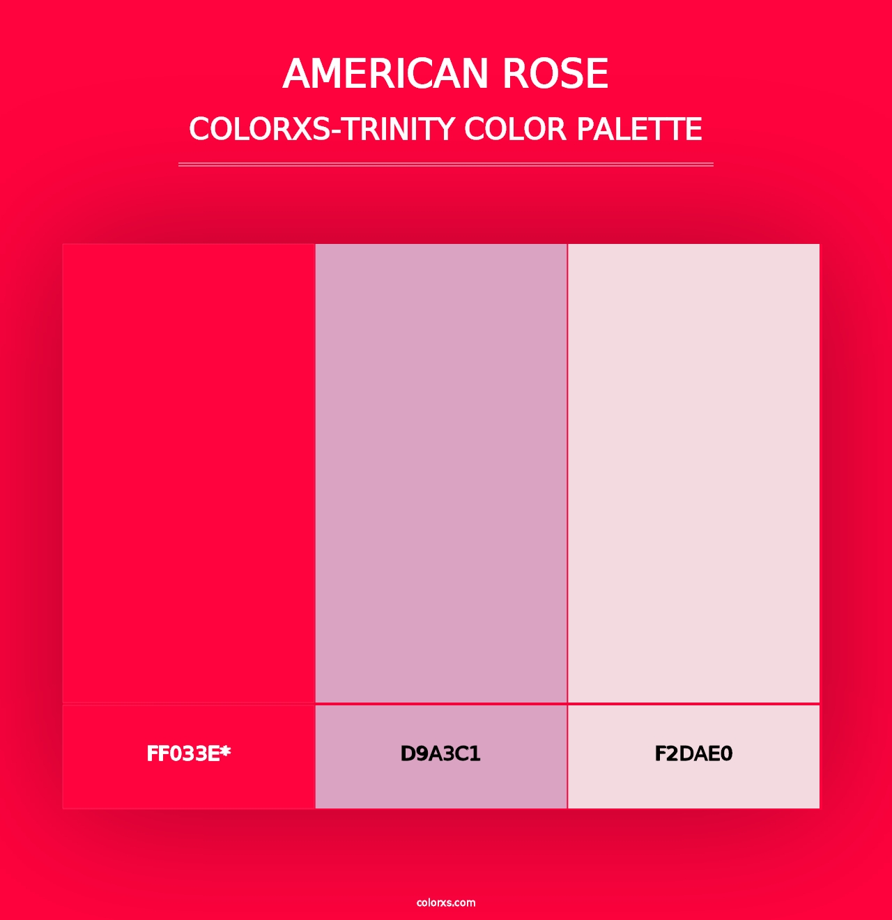 American Rose - Colorxs Trinity Palette