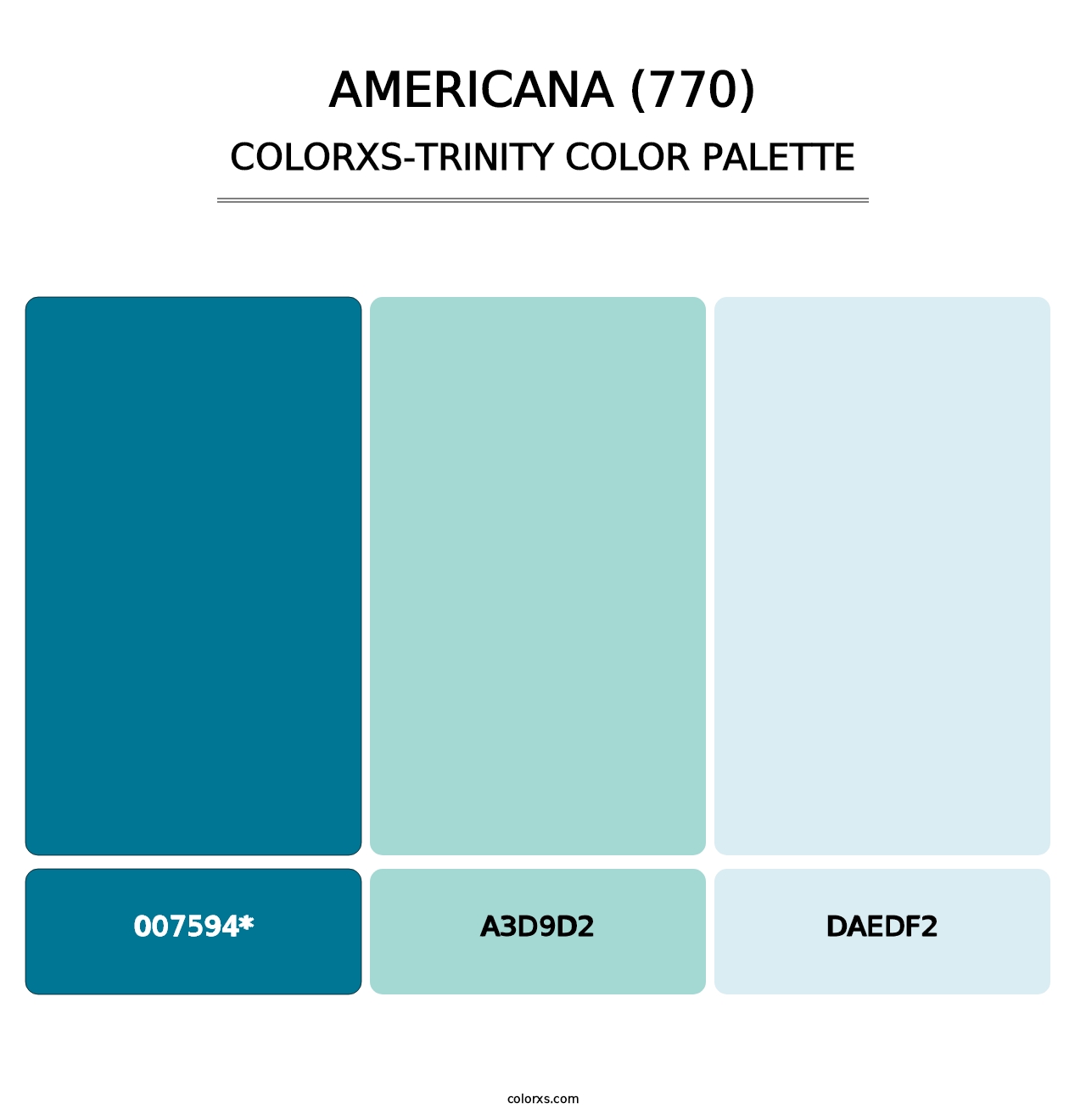 Americana (770) - Colorxs Trinity Palette