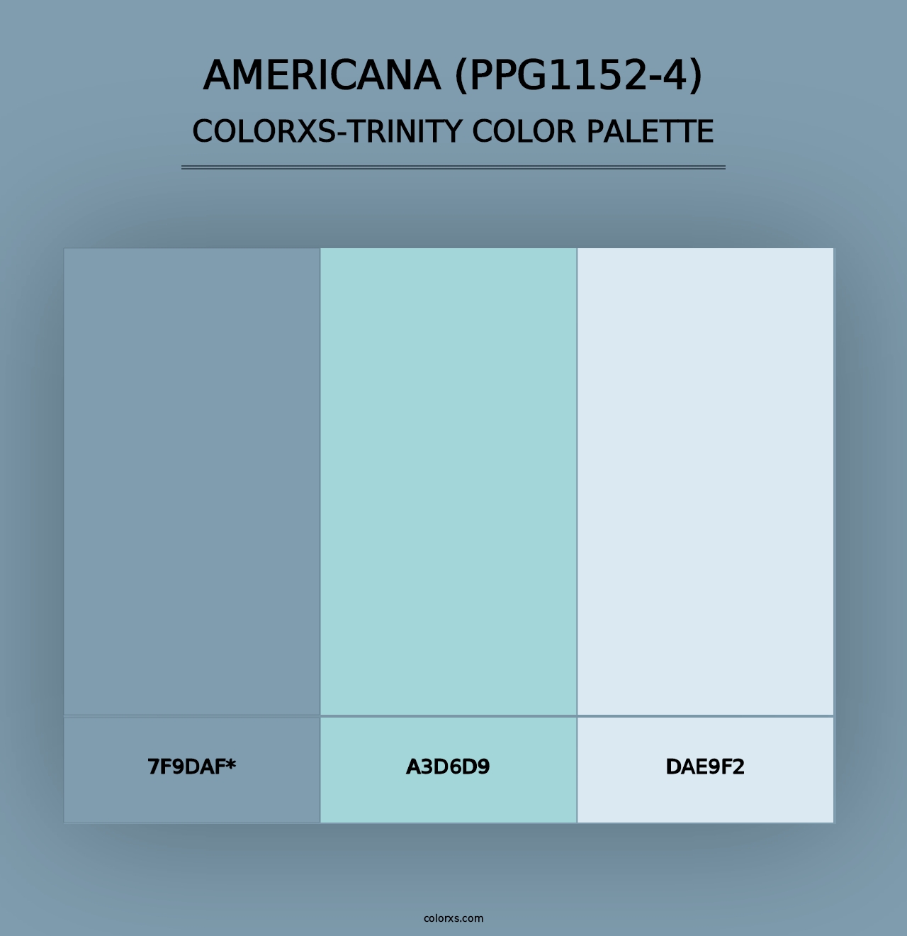 Americana (PPG1152-4) - Colorxs Trinity Palette