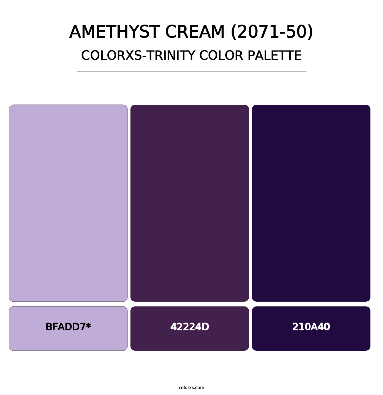 Amethyst Cream (2071-50) - Colorxs Trinity Palette