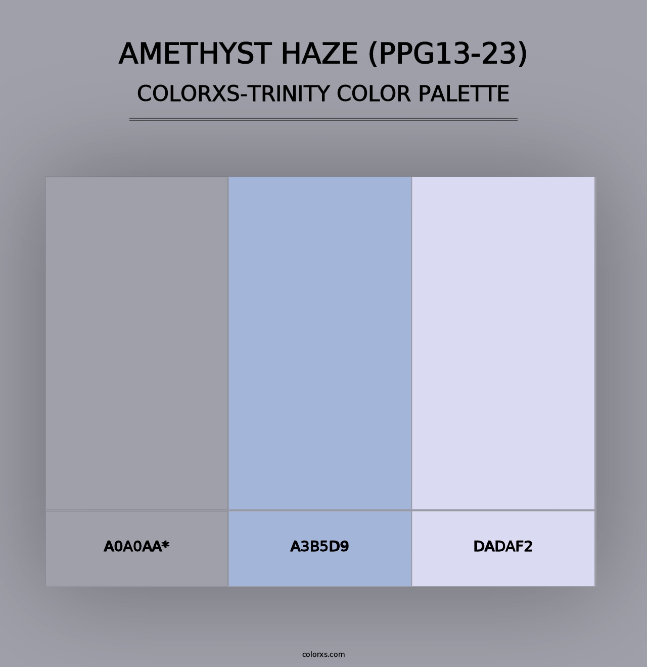 Amethyst Haze (PPG13-23) - Colorxs Trinity Palette