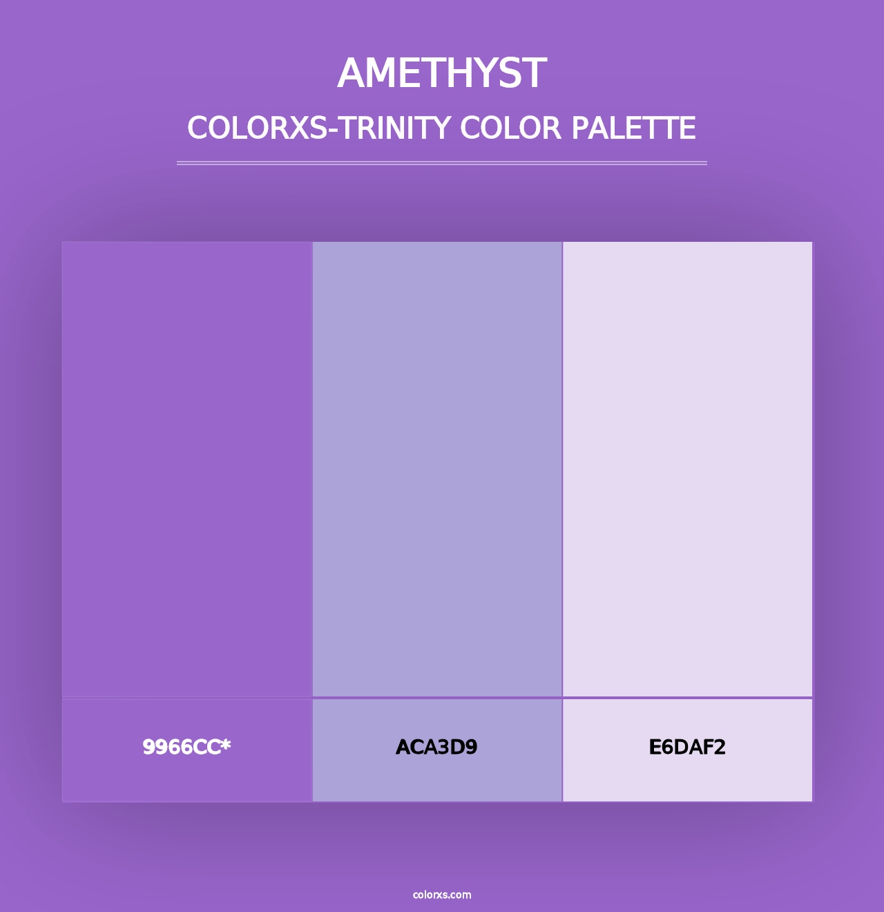 Amethyst - Colorxs Trinity Palette