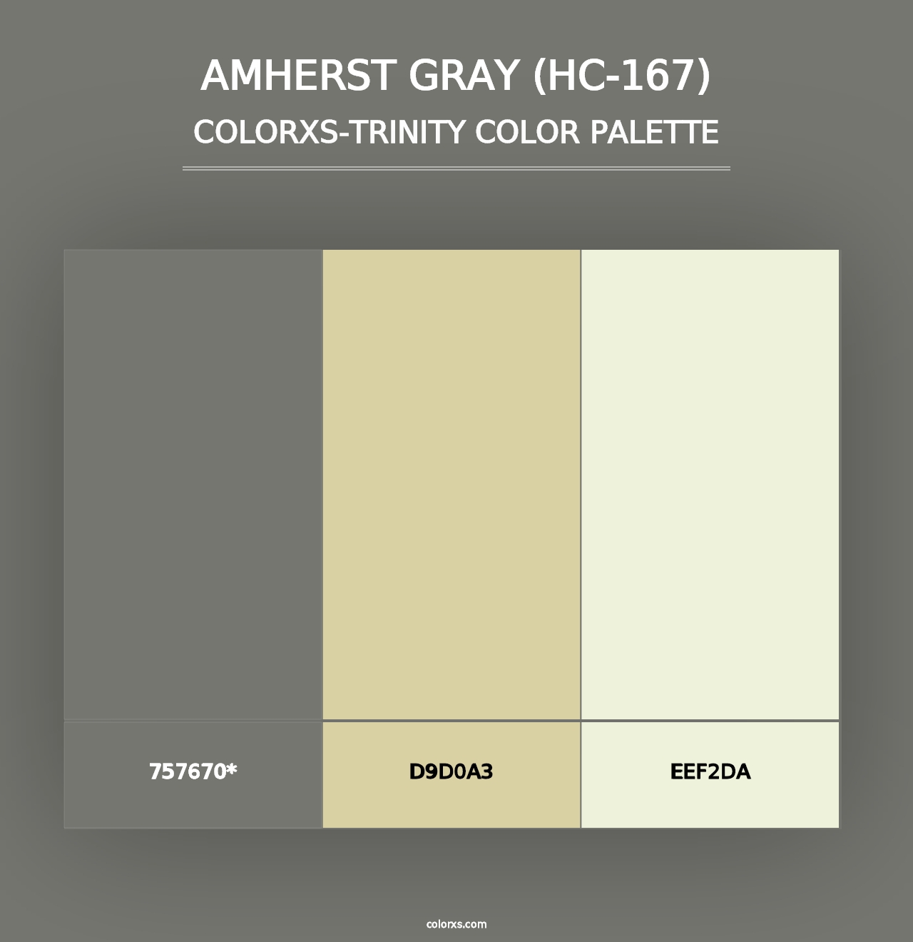 Amherst Gray (HC-167) - Colorxs Trinity Palette