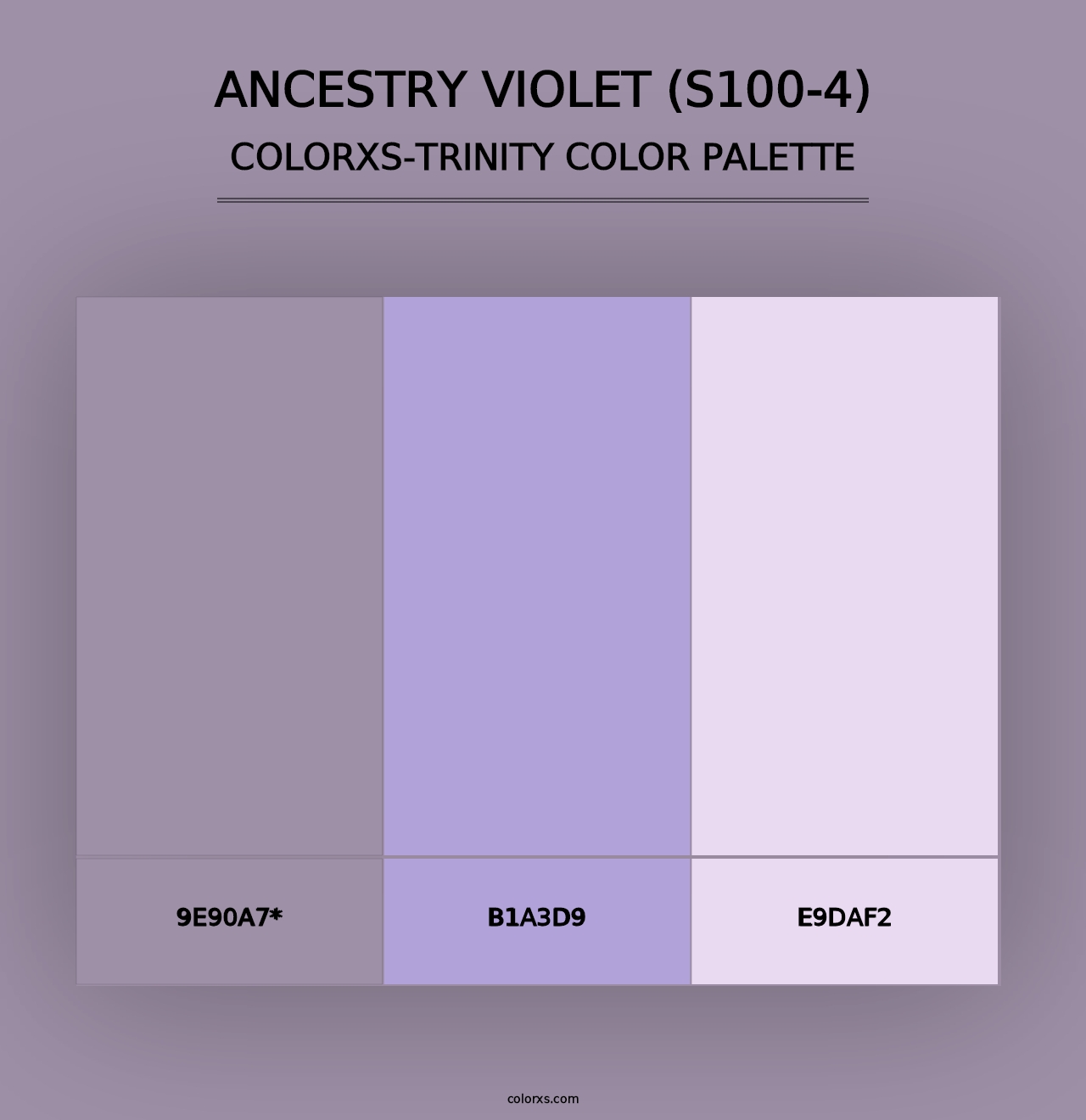 Ancestry Violet (S100-4) - Colorxs Trinity Palette