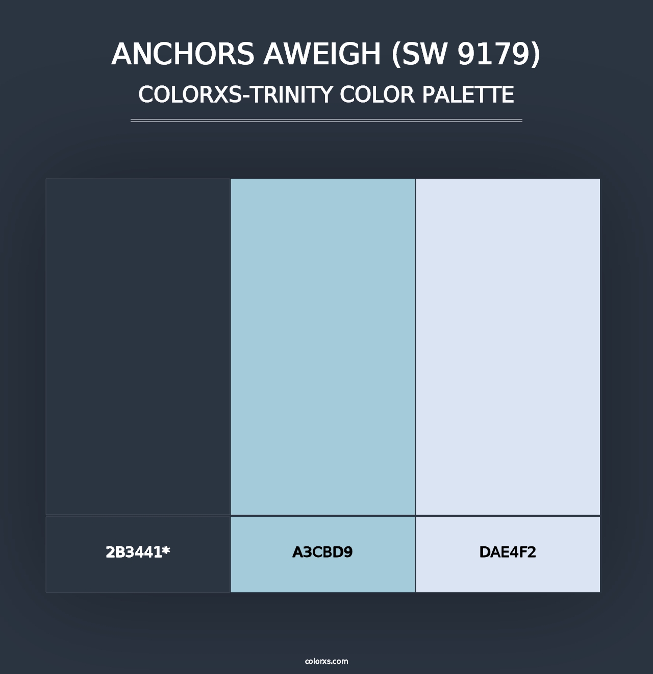 Anchors Aweigh (SW 9179) - Colorxs Trinity Palette